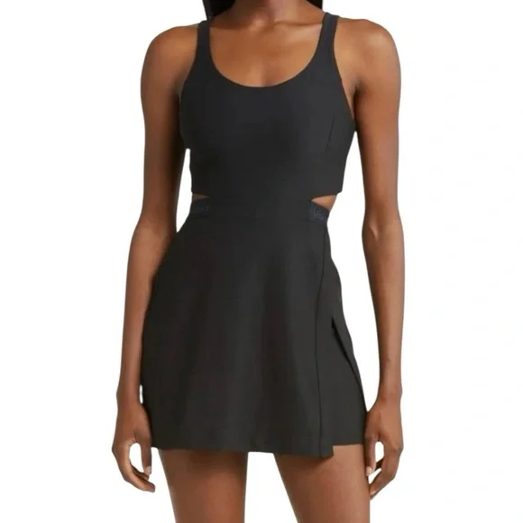 Outdoor Voice Court Cutout Tennis Dress Black Size Large - Picture 11 of 11